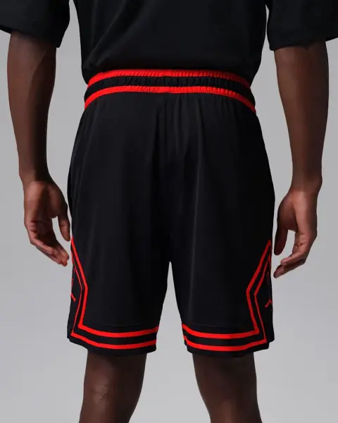 Шорти баскетбольні Nike JORDAN DRI-FIT MESH DIAMOND SHORTS чорно-червоні HF9910-014