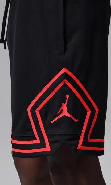 Шорти баскетбольні Nike JORDAN DRI-FIT MESH DIAMOND SHORTS чорно-червоні HF9910-014
