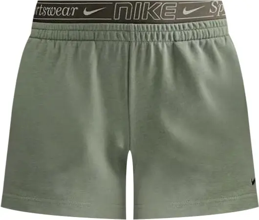 Шорти жіночі Nike SPORTSWEAR CHILL TERRY MID-RISE 10CM світло-зелені IB7885-370