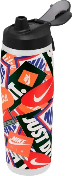 Пляшка для води Nike REFUEL BOTTLE LOCKING LID 32 OZ 946 мл біло-червоно-оранжево-синя N.101.3414.948.32
