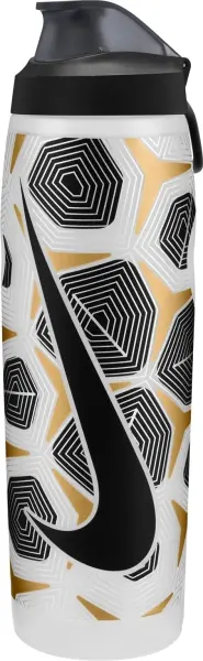 Пляшка для води Nike REFUEL BOTTLE LOCKING LID 32 OZ 946 мл біло-чорно-золота N.101.3414.934.32