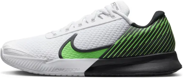 Кросівки тенісні Nike COURT AIR ZOOM VAPOR PRO 2 HARD біло-чорно-зелені DR6191-105