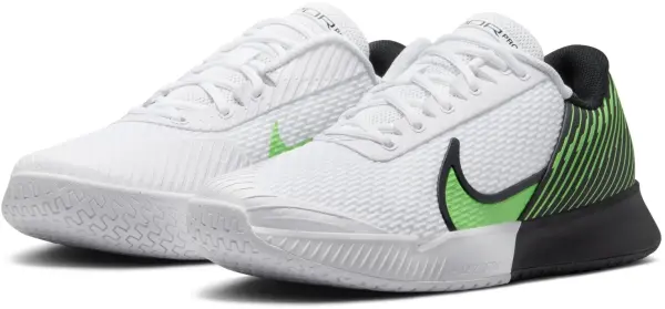 Кросівки тенісні Nike COURT AIR ZOOM VAPOR PRO 2 HARD біло-чорно-зелені DR6191-105