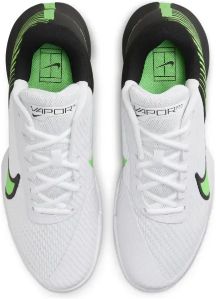 Кросівки тенісні Nike COURT AIR ZOOM VAPOR PRO 2 HARD біло-чорно-зелені DR6191-105