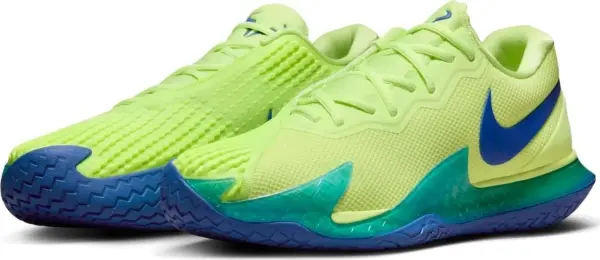 Кросівки тенісні Nike COURT ZOOM VAPOR CAGE 4 RAFA лаймово-сині DD1579-700