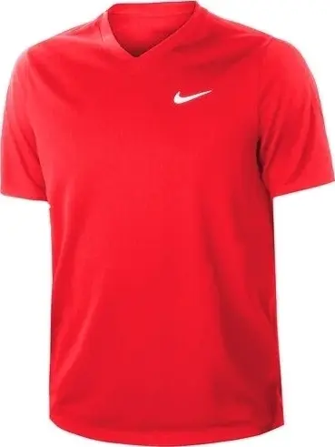 Футболка для тенісу Nike COURT DRI-FIT VICTORY червона CV2982-657