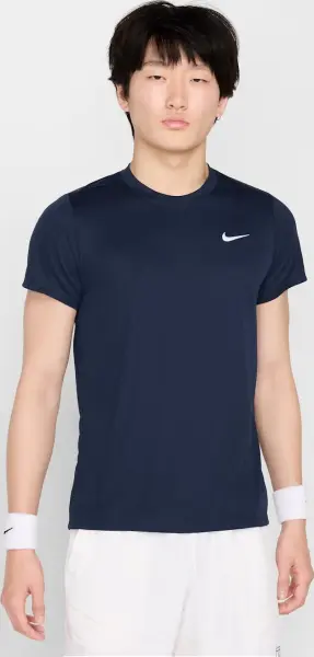 Футболка для тенісу Nike COURT VICTORY DRI-FIT темно-синя FZ6921-451