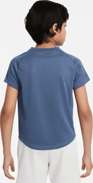 Футболка для тенісу підліткова Nike COURT DRI-FIT VICTORY синя CV7565-493
