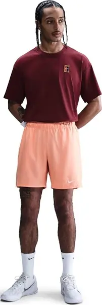 Шорти для тенісу Nike COURT VICTORY DRI-FIT 7IN персикові FD5380-844