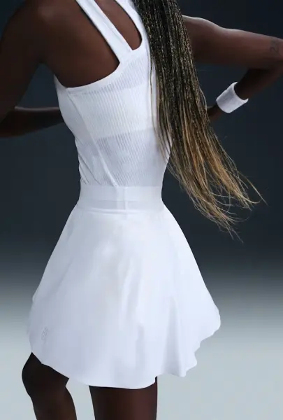 Спідниця для тенісу жіноча Nike COURT ACE ADVANTAGE DRI-FIT біла FZ6726-100