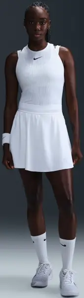 Спідниця для тенісу жіноча Nike COURT ACE ADVANTAGE DRI-FIT біла FZ6726-100
