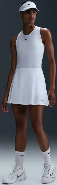 Спідниця для тенісу жіноча Nike VICTORY DRI-FIT FLOUNCY біла FD6528-100