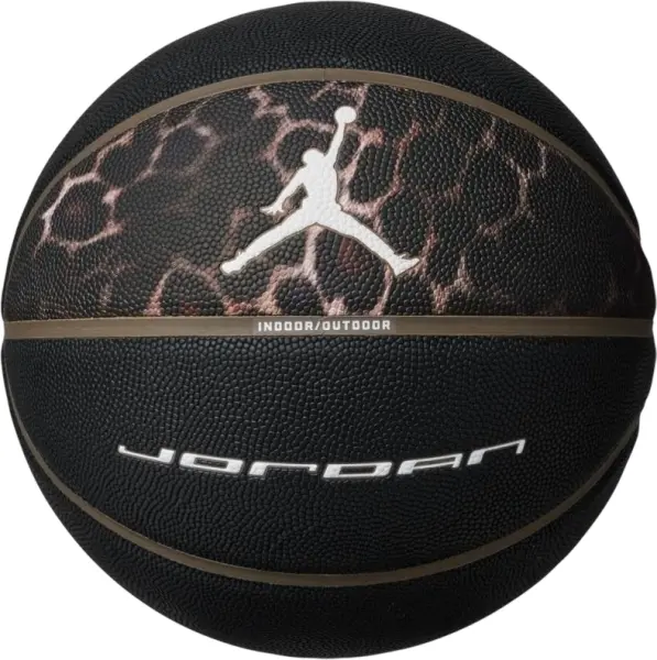 Баскетбольний м'яч Nike JORDAN ULTIMATE 2.0 8P GRAPHIC DEFLATED чорно-оливковий Розмір 7 J.100.8257.057.07
