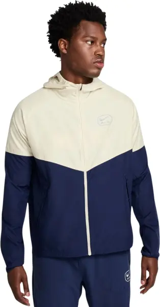 Вітровка Nike AIR темно-синьо-бежева HM0187-411