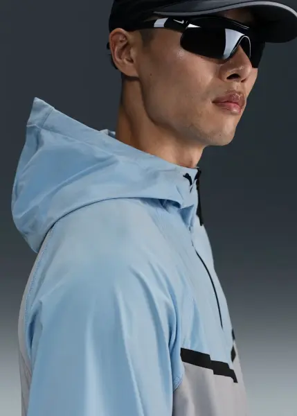 Вітровка Nike TECH WOVEN WINDRUNNER сіро-блакитна HV6514-012