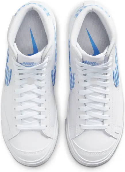 Кеди жіночі Nike BLAZER MID '77 біло-блакитні FD9163-100