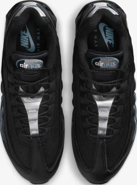 Кросівки Nike AIR MAX 95 "BIG BUBBLE" чорно-блакитно-сірі IB1667-004