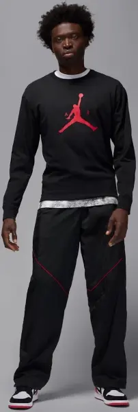 Свитшот Nike JORDAN JUMPMAN черно-красный IM9799-011