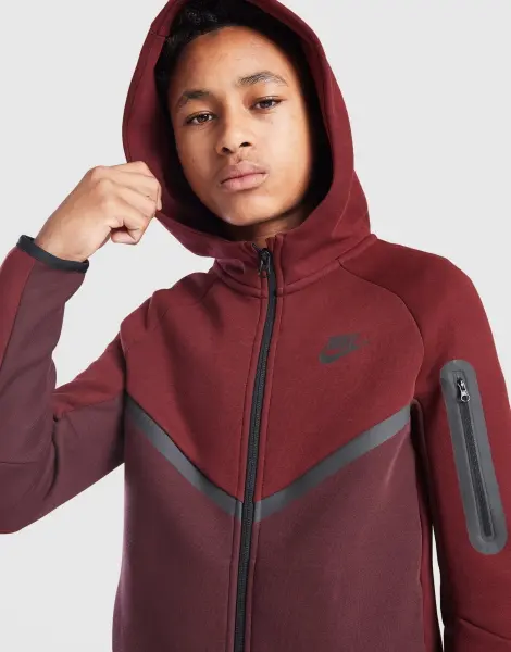 Толстовка підліткова Nike SPORTSWEAR TECH FLEECE бордова HV5867-653
