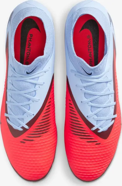 Бутсы Nike PHANTOM 6 HIGH ACADEMY FG/MG светло-сине-красные HQ2278-400