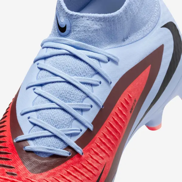 Бутсы Nike PHANTOM 6 HIGH ACADEMY FG/MG светло-сине-красные HQ2278-400