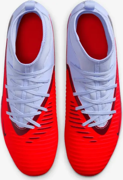 Бутсы Nike PHANTOM 6 HIGH CLUB FG/MG светло-сине-красные HQ2275-400