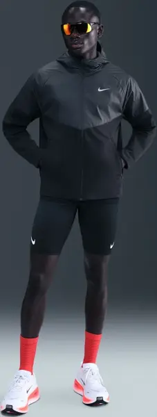 Ветровка для бега Nike MILER REPEL WINTERIZED черно-темно-серая HV2669-010