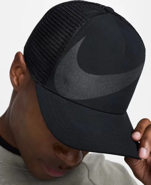 Кепка Nike RISE DRI-FIT TRUCKER черная HJ7018-010