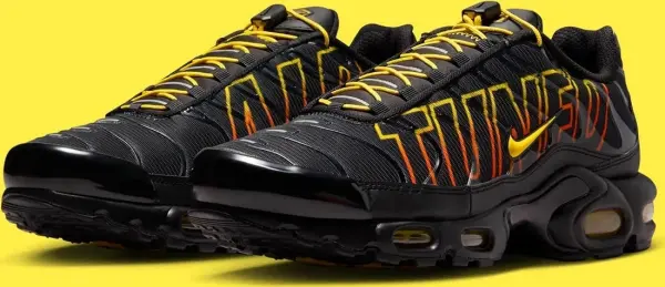 Кросівки Nike AIR MAX PLUS чорно-жовто-помаранчеві IH4459-010