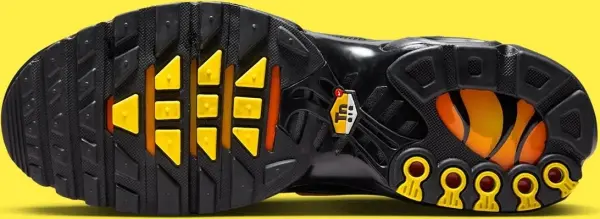 Кросівки Nike AIR MAX PLUS чорно-жовто-помаранчеві IH4459-010