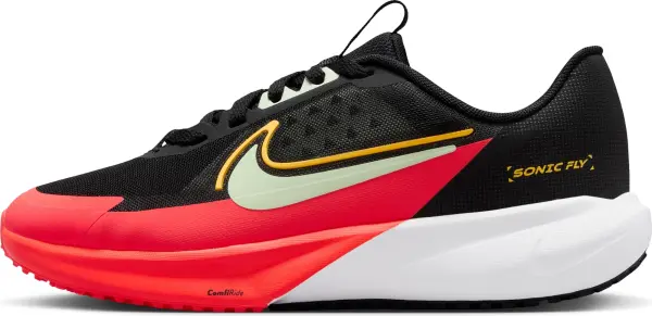 Кроссовки беговые подростковые Nike SONIC FLY (GS) черно-красно-мятные FZ0017-005