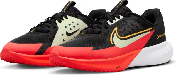 Кроссовки беговые подростковые Nike SONIC FLY (GS) черно-красно-мятные FZ0017-005