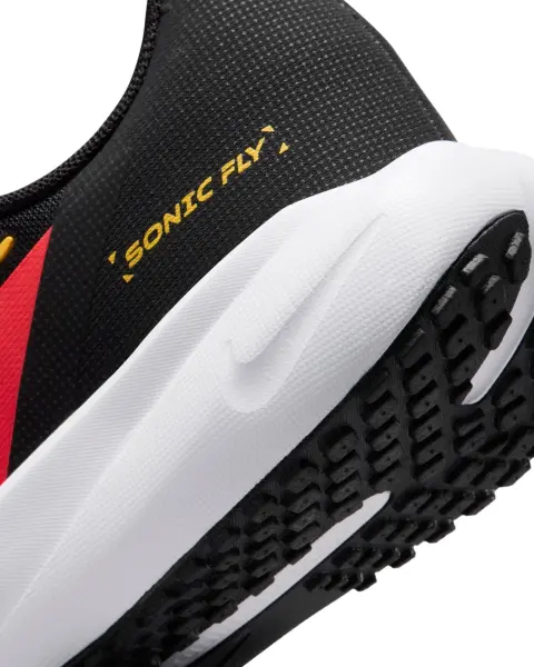 Кроссовки беговые подростковые Nike SONIC FLY (GS) черно-красно-мятные FZ0017-005
