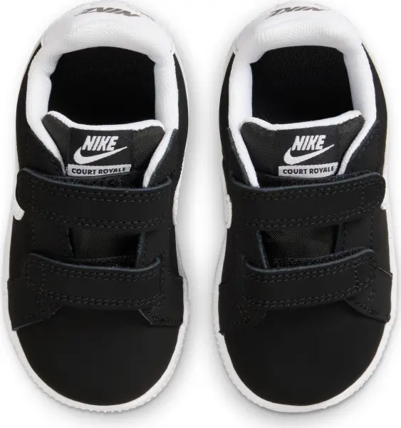 Кросівки дитячі Nike COURT ROYALE (TDV) чорно-білі 833537-002