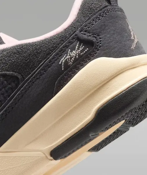 Кроссовки детские Nike FLIGHT COURT (PS) темно-серо-светло-розовые HF3332-012