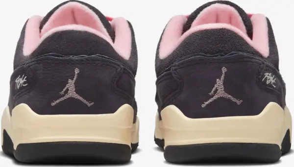 Кроссовки подростковые Nike FLIGHT COURT (GS) темно-серо-светло-розовые HF3333-012