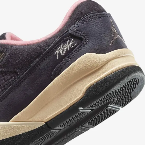 Кроссовки подростковые Nike FLIGHT COURT (GS) темно-серо-светло-розовые HF3333-012