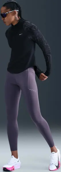 Реглан для бега женский Nike TEMPO FLASH DRI-FIT черный HV2996-010