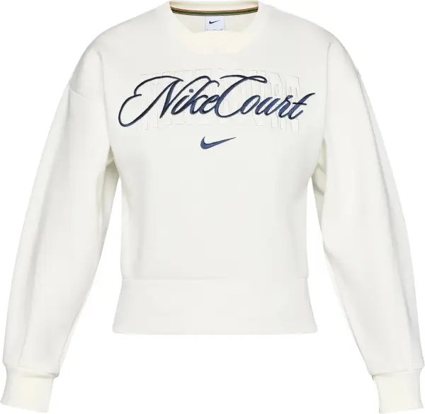 Світшот для тенісу жіночий Nike NIKECOURT COLLECTION кремовий IB0757-133