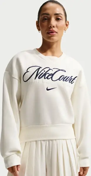 Світшот для тенісу жіночий Nike NIKECOURT COLLECTION кремовий IB0757-133