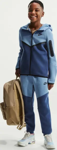 Спортивный костюм подростковый Nike SPORTSWEAR TECH FLEECE темно-сине-голубой HV5867-486__HV5869-461