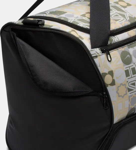 Сумка спортивна Nike BRASILIA TRAINING DUFFEL BAG MEDIUM 60L зелено-бежево-чорна IH7846-101