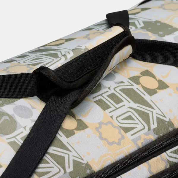 Сумка спортивна Nike BRASILIA TRAINING DUFFEL BAG MEDIUM 60L зелено-бежево-чорна IH7846-101