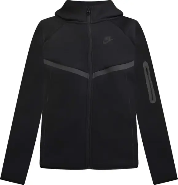 Толстовка підліткова Nike SPORTSWEAR TECH FLEECE чорна HV5867-010