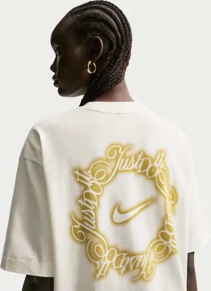 Футболка жіноча Nike SPORTSWEAR OVERSIZED кремова IO3525-133