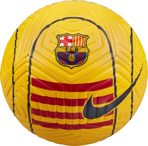 Футбольний м'яч Nike F.C. BARCELONA STRIKE жовто-червоний Розмір 5 DC2419-728