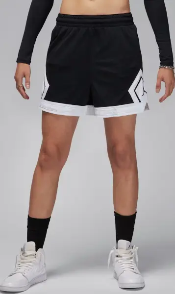 Шорти баскетбольні жіночі Nike JORDAN SPORT 10CM DIAMOND чорно-білі FN5134-010