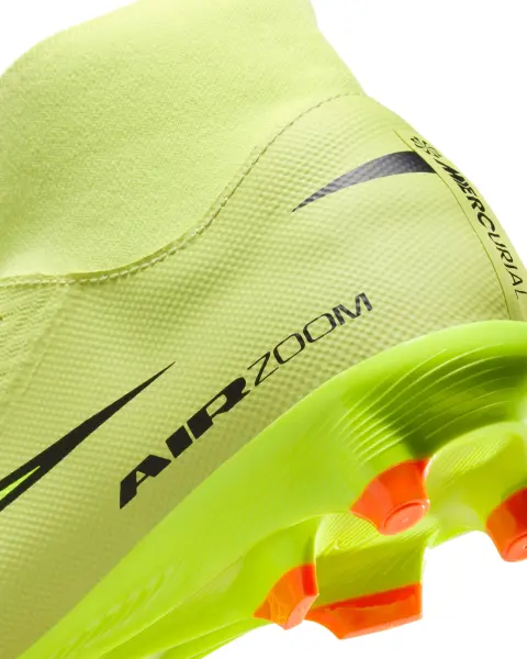 Бутсы Nike MERCURIAL ZOOM SUPERFLY 10 ACADEMY FG/MG лаймовые FQ1456-300