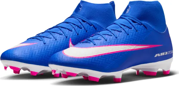 Бутсы Nike MERCURIAL ZOOM SUPERFLY 10 ACADEMY FG/MG сине-розово-белые FQ1456-446