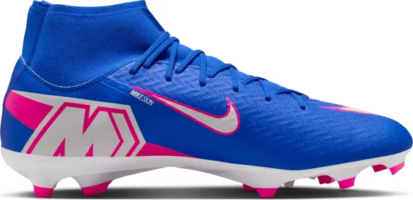 Бутсы Nike MERCURIAL ZOOM SUPERFLY 10 ACADEMY FG/MG сине-розово-белые FQ1456-446
